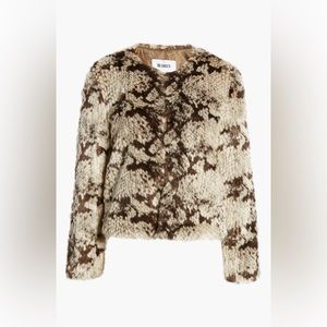 BB Dakota Snake Pattern Faux Fur Jacket - Style BJ402996